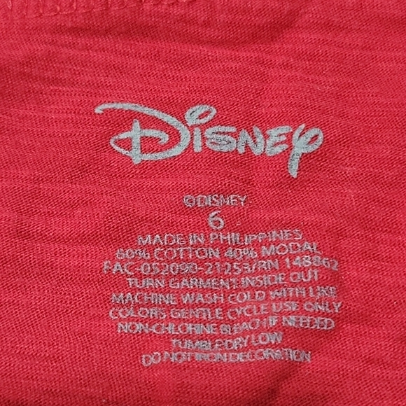 DISNEY Sz 6X Graphic Cotton Blend T-Shirt "My Valentine is my Dog" - Picture 6 of 6